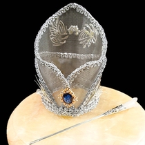 Hanfu Hair Crown Silver accessories Hair Accessories ANCIENT DRESS STYLING HAIR ACCESSORIES BLACK HEADGEAR RETRO PALACE CROWN JEWEL CROWN JEWEL CROWN JEWEL