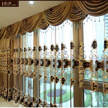 European net red blackout curtain cloth 2021 new living room high-end atmosphere custom bedroom bay window Jane European light luxury