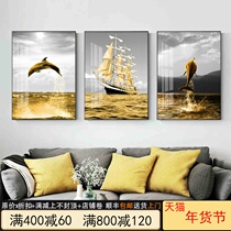 Living room decoration painting porch light luxury crystal porcelain creative sofa background wall restaurant modern simple vertical wall hanging painting