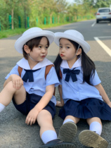 Yinglun Summer Clothing Childrens Male And Female Kindergarten Class School Uniform Primary School Sailor Costume Adorable Graduation Photo Entrance Photo Interview