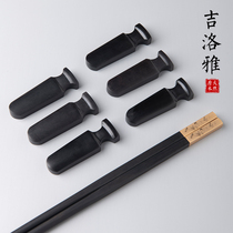 Giloya Ziguang sandalwood chopstick rest cushion Hotel restaurant Chinese chopstick rest Household dining table Solid wood chopsticks chopstick rest pillow