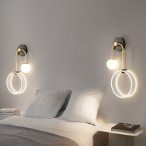  Bedside lamp wall lamp modern simple creative net red Nordic 2021 new decoration master bedroom designer light luxury lamp