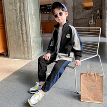 Boys suit Spring and Autumn style autumn clothes 2021 new childrens clothing Korean version of Baobao Net red fashionable handsome tide