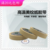 High temperature resistant texture paper tape baking paint protective tape car paint film 15MM by 15 yards