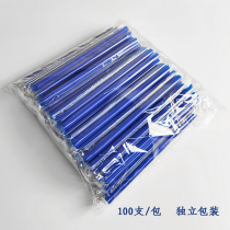 Klein Blue Disposable Thickness Straws Food Grade Juice Drinks Plastic 500 Straws Independent Packaging Commercial