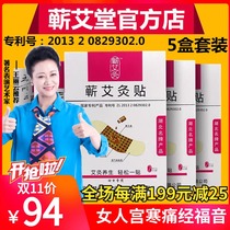 Qi Ai moxibustion patch Ms. Gynecology Shizhen prescription hot compress warm palace far infrared belly button patch Hubei Li Shizhen Warm moxibustion paste