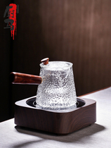 Kitchen Horse hammer tattoo side to cook the glass cooking tea with light extravaganza Elegant Daily Bubble Teapot High Temperature Resistant Electric Pottery Oven Cook Teapot