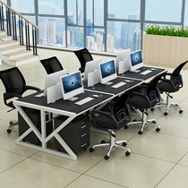 Staff desk 2 four 6 people staff 1 meter desk office double office desk and chair combination face to face 4 workstations