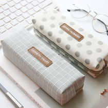 3 years 2 class creative simple pencil bag Korean hipster student stationery bag female large capacity pencil bag