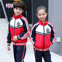 New childrens kindergarten Garden uniform English style set primary and secondary school students spring and autumn cotton sportswear school uniforms