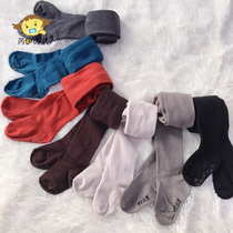 Ruijia Korea Tea pantyhose feet Children spring and autumn girls thin socks Imported pure cotton plain socks