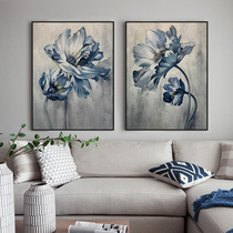 Jade Orchid Hand-painted Oil Painting Genguan Aisle Decoration Painting Living Room Sofa Restaurant Background Hang Painting Modern Minimalist Wall Painting