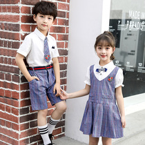Back brand childrens clothing 2021 new primary school uniforms childrens summer school style class uniforms kindergarten uniforms