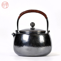 Fine workshop silver pot sterling silver pot sterling silver 9999 kettle pure handmade Japanese silver pot sterling silver teapot tea set