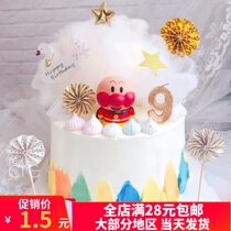 Bake cake decoration bread Superman ornaments big head doll Superman children Doll Doll Doll dessert table accessories