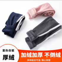 Girls' velvet pants thickened with warm underpants 2022 new spring and autumn baby casual sport pants and foreign pants