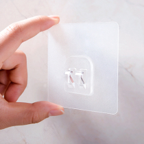 Creative transparent non-trace adhesive hook strong load-bearing magic buckle adhesive hook kitchen bathroom toilet hook nail-free