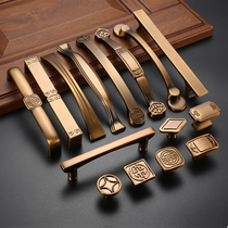 New Chinese furniture cabinet door handle hole distance 96128 old-style cabinet wardrobe handle with ancient wind drawer armrests