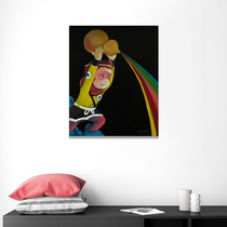 Exclusive sales Chen Jianzhou Demon and Monster on canvas painting 40*50cm 2016 original painting