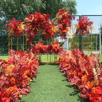 New set of Chinese stage layout full set outdoor wedding ceremony hotel scene celebration site rural area