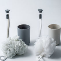 Asight Single wash small set(bath flower toothbrush mouthwash cup) Bath ball soft hair toothbrush for men and women