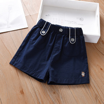 Girl Loose Shorts Summer Thin 2022 Little girl white outside wearing 100 Lap Ocean Qi Children Pants Summer Dress