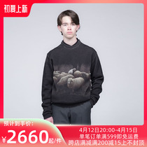 Japan Soe Over Printed Sweater Artist in collaboration Photographic name for knitted wool sweater