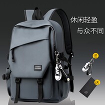 Schoolbag mens Korean version of high school students large-capacity backpack junior high school students 2021 new fashion trend womens backpack