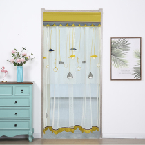 Door Curtain Summer Mosquito-Proof Bedroom Home Web Yarn Partition Curtain Long Door Curtain Semi-Curtain Hanging Curtain Free To Punch Transparent Door Curtain