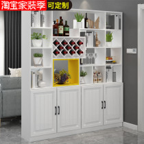 Wine cabinet modern minimalist living room partition cabinet hall cabinet double-sided screen decorative cabinet entry porch cabinet shoe cabinet integration