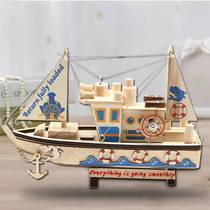 Home Creative Craft Decoration Sailing Model Wineboat Room Bedroom Living Room Small Desktop Small Fittings