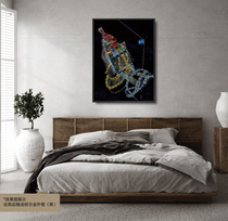 Zhuzhong Art Gao Zhenpeng Modern Style Beijing Landmark Architecture Prayer Light Luxury Creative Home Decoration Painting Send Frame