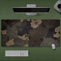 Retro Chaobou Army Green and American Camouflage Super Waterproof Lock Side Gaming Mouse Pad Computer Keyboard Non-slip Table Mat