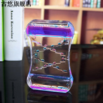 Kindergarten decompression personality funnel girls oil drop time Slide hourglass timer ornaments Liquid oil leak simple