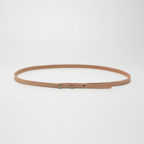 MISKSOLA RETRO HANDMADE GENUINE LEATHER MINIMALIST BELT WOMAN DECORATION BRIEF 100 MATCHING SKIRT Dress Slim Waist Seal