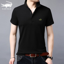 Crocodile Short Sleeve T-Shirt Male Summer Casual Men Polo Jersey Collar Youth Sashimi 100 Lap Half Sleeve Paolo Blouse