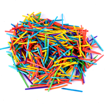 Color Matchstick Wooden Stick Nursery School Children Handmade Diy Material Counting Stick Number of Fantastic Creative Assembly Materials