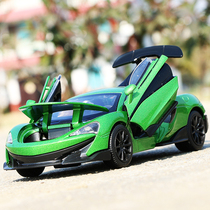 McLaren 600LT ultra-run alloy car model 1:32 sports car back force boy toy pendulum simulation car model