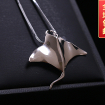 Yushuang original S925 sterling silver manta ray pendant devil fish pendant diving lover marine life free lettering