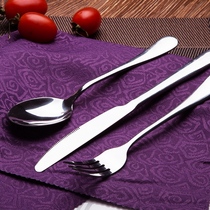 Rust feel good stainless steel Western tableware suit Western knife and fork piece steak knife and fork spoon three-piece suit