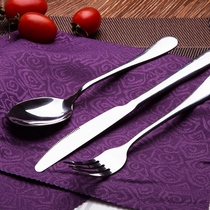 Rust feel good stainless steel Western tableware suit Western knife and fork piece steak knife and fork spoon three-piece suit