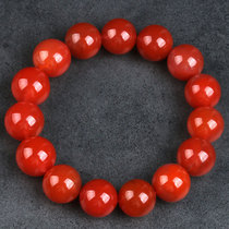 75 31g high quality-full color] persimmon red oil Runnan red agate bracelet