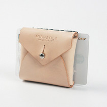 MISKSOLA HANDMADE RETRO GENUINE LEATHER ZERO WALLET CARPACK INTEGRATED MINIMA COIN CONTAINING BAG GIFT MEN AND WOMEN