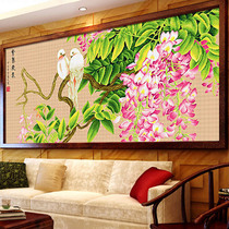 Cross stitch 2021 New thread embroidery large living room bedroom Office Wisteria modern Chinese style embroidery