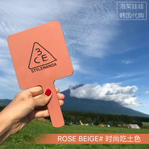 Spot 3CE Korean star same large body mirror cosmetic mirror handle mirror ROSE Bee#