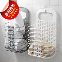 Containing basket capacity finishing hanging wall-mounted basket bathroom basket plastic x material portable containing wind rectangular clothes hanger