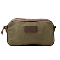 Qiguxi Chao brand canvas backpack men's and women's handbags contrast color retro small shoulder bag fashion motorcycle bag messenger bag