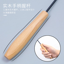 Cat Toy Bell Feather Solid Wood Tease Cat Rod Kitty Interactive Carbon Telescopic Rod Teasing Cat Stick