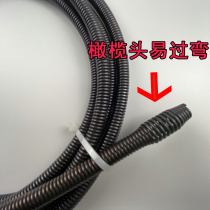 Electric through sewer artifact through toilet drain diameter 10mm65 manganese steel spring wire through sewer tool