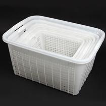 Leaked basket turnover frame fruit basket hollow washing basket plastic frame plastic basket restaurant fresh material basket vegetable basket commercial